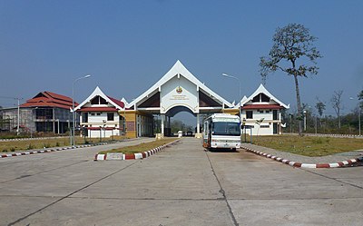 Stung Treng Border Crossing Station Laos-Cambodia