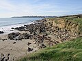 La Plage Grise (à l'est de la Pointe de Kerhermén).