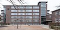 Deutsch: Schule Lämmersieth in Hamburg-Barmbek-Nord, Klassenflügel mit Treppenturm. This is a photograph of an architectural monument. It is on the list of cultural monuments of Hamburg, no. 22937.