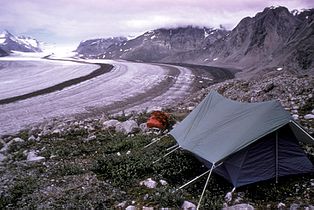 McBride Glacier camping