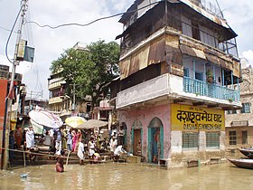 Dashashwamedh ghat, a building with the ghat name, 2008