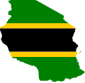 Flag map of Tanganyika (1961–1964).svg