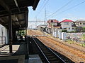 島氏永駅プラットホーム