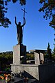 Fathers' Sculpture with Restored Cross