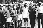 International friendly match at Parque Independencia, Newell's Old Boys v. Santos FC. (1 October 1961)