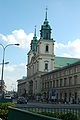 Warsaw's church of the Holy Cross at Krakowskie Przedmieście Street