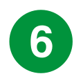 The logo for the Local version of the line 6 in New York City Subway