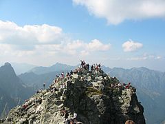 Rysy, 2,499 metres (8,199 ft), highest Peak in Poland