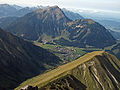 Berwang and Thaneller. From far: Tannheimer Berge