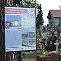 Gdów Cemetery History at Entrance