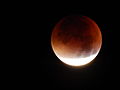 Deutsch: „Ernteblutmond“ am 28. September 2015 über Bochum. English: Lunar eclipse over Bochum, Germany; 28 Sep 2015.   This file was uploaded with Commonist.