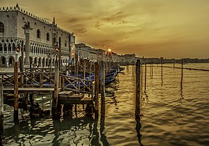 Dawn in Venice.