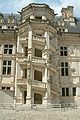 Escalier monumental de la façade François Ier du château de Blois