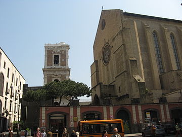 Naples, Basilica di Santa Chiara, esterno