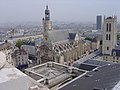 Vue de Saint-Étienne-du-Mont depuis le Panthéon, 25 avril 2004