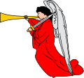 Angel blowing trumpet with sword.svg