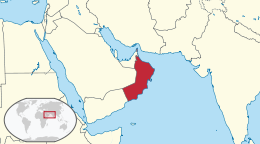 Map of Oman