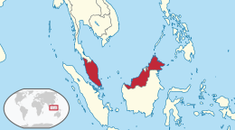 Map of Malajzio