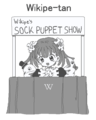 Her w:sock puppet show