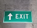 SSF BART hanging exit sign