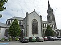 Église paroissiale Saint-Melaine, vue extérieure, flanc sud.