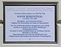 Hans Rosenthal, Winsstraße 63, Schöneberg