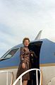 Nancy Reagan boarding a Presidential Jet in 1981