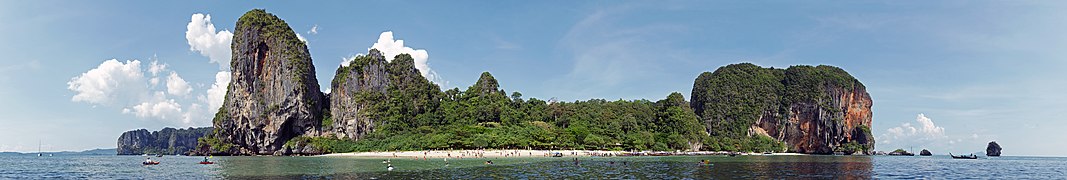 Phra Nang beach panorama edit