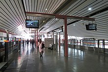 Libafang station platform (January 2018)