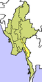 Location of Kayin State