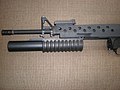 M203 grenade launcher open