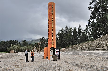 Equator monument near Cayambe, Ecuador