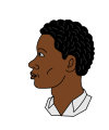 Black man's head.svg