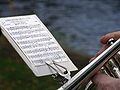 Trumpet's lectern