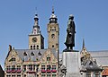 * Nomination Diksmuide, Belgium: town hall and WW1 monument -- MJJR 20:36, 11 August 2009 (UTC) * Promotion Sky a little noisy but good composition and DOF --Ianare 20:07, 13 August 2009 (UTC)