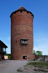 La tour Turaida Castle, Turaida, Lettonie.