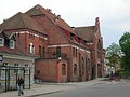 Polski: Neogotycki dworzec Iława Główna. English: Neo-Gothic Iława Główna railway station.