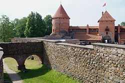 Le Château de Trakai, Lituanie.