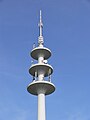 Fernmeldeturm an der Gartenstraße in Ravensburg (84 m hoch), erbaut 1990 (47° 47' 40 N, 9° 37' 23" O)