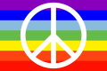 peace flag with peace sign