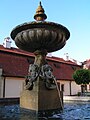 Poděbrady Castle courtyard fountain