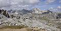 * Nomination The Puez peaks in the Dolomites--Moroder 18:17, 20 January 2012 (UTC) * Promotion Nice, but the horizon in the middle is not extra. Maybe a crop of a half part (almost) of the sky would help.--Jebulon 18:37, 20 January 2012 (UTC) :mieux?--Moroder 19:04, 20 January 2012 (UTC)  Support could be sharper, but overall QI to me --Carschten 18:30, 20 January 2012 (UTC)