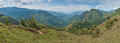 Andes mountains panoramic view