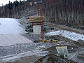 Rückhaltebecken Lauenstein Überlauf 02.04.06,17.44 Uhr