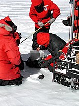 Recovery of a meteorite in Antarctica