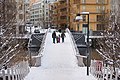 * Nomination People crossing Sicklauddsbron, a stainless steel pedestrian bridge in Södra Hammarbyhamnen, Stockholm. --ArildV 15:05, 1 December 2012 (UTC) * Promotion Good quality. --Coyau 16:13, 4 December 2012 (UTC)