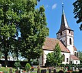 Südseite mit Friedhof