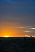 Subtle desert evening twilight