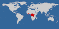 Countries with species present