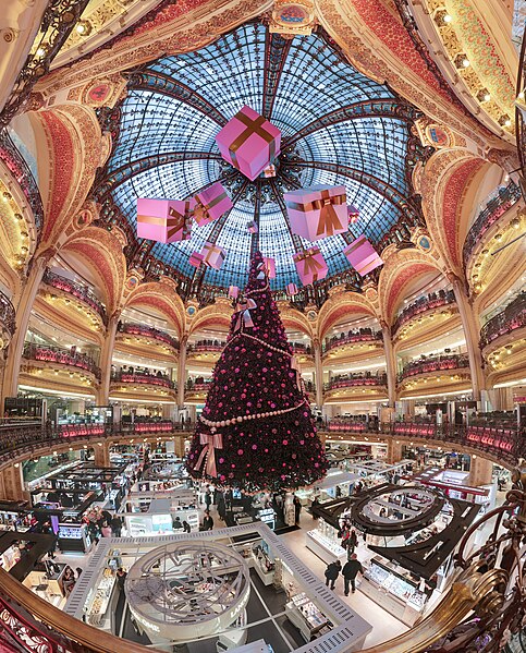 File:Galerie Lafayette Haussmann Dome.jpg